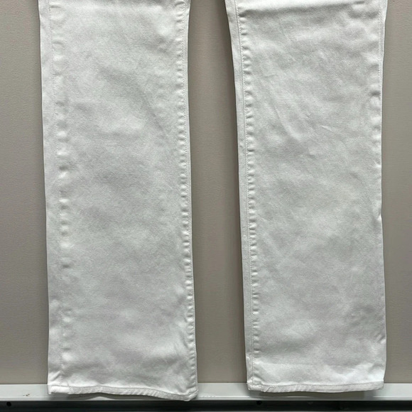 7 For All Mankind Kimmie Bootcut White Denim Jeans 30 - Picture 3 of 16